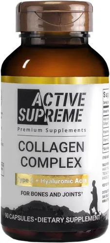 Colágeno tipo 2 para apoyo articular | Hidrolizado alimentado con pasto con ácido hialurónico y vitamina C | Salud de las articulaciones y apoyo