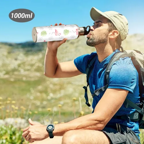 Miniatura 7 de Pink Flamingos Insulated Water Bottle 20 Oz Leakproof Water Bottles, BPA-Free Sport Water Bottle Insulated