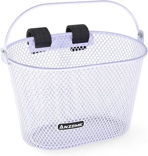 Miniatura 14 de Cesta de Bicicleta para Niños ANZOME, Cesta de Bicicleta para Niños y Niñas, Cesta de Bicicleta de Alambre de Metal Impermeable para Niños, Adecuada