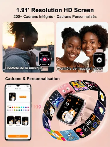 Miniatura 5 de invens Men's Women's Smart Watch with Bluetooth Call Smartwatch with Pedometer Heart Rate Monitor Oximeter Sports Watch for iPhone Android