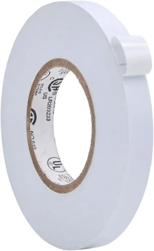 Miniatura 124 de WOD ETC766 - Cinta eléctrica blanca de uso general de grado profesional con núcleo certificado UL/CSA. Cinta eléctrica adhesiva de goma vinílica