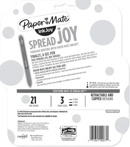 Miniatura 7 de Paper Mate InkJoy - Bolígrafos de tinta de gel y punta fina