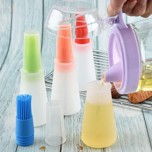 Miniatura 4 de Cepillo para botellas de aceite de silicona, cepillos para barbacoa/pastelería, parrilla de cocina de silicona, cepillo para botellas de aceite