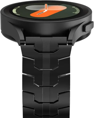 Miniatura 3 de FULLIFE Compatible con Samsung Galaxy Watch 7 6 5 4 FE 1.575 in 1.732 in, correa de metal plegable de acero inoxidable 0.787 in Galaxy Watch 6 Negro