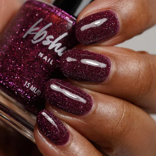 Miniatura 4 de KBShimmer Let The Beet Drop Esmalte de uñas de 0.5 onzas, botella de tamaño completo