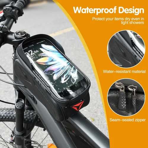 Miniatura 4 de Kit de Reparación de Bicicleta, Bolsa de Reparación de Bicicleta con Bomba de Neumáticos, Kit de Herramientas de Bicicleta para Viajes de Camping