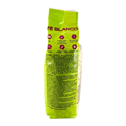 Miniatura 4 de Waxness Perlas de cera dura de película de crema de té blanco, 1.1 lb (500 g) - Cera dura profesional sin fisuras con aroma a té blanco para cara