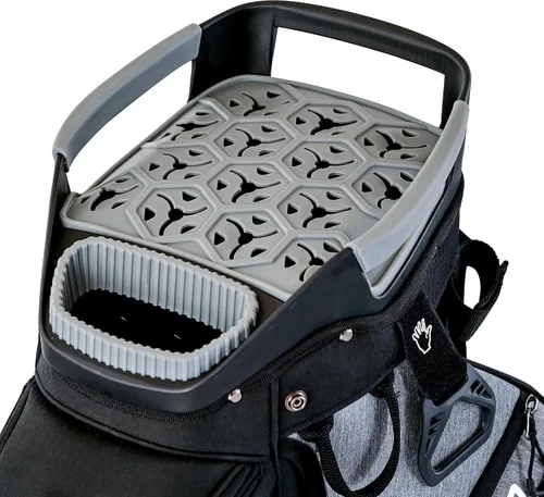 ASK ECHO Soundless-Series - Bolsa para carrito de golf con 15 divisores, parte inferior con bloqueo de agarre