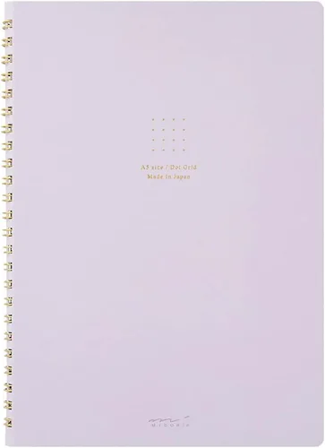 Miniatura 10 de Midori 15334006 Notebook, Ring Notebook, Color, Dot Square, Blue, A5