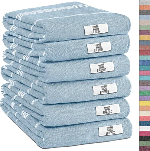 Miniatura 45 de EPHESUS TOWELS Toallas de Mano - Juego de 2 18" x 30" - Toalla de Mano Turca Decorativa para Baño, Cocina, Invitados, Cara, Cabello, Té, Paño