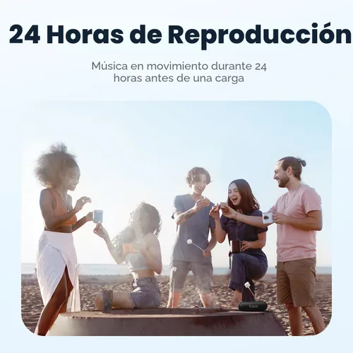 Miniatura 3 de Tribit XSound Go Altavoz Bluetooth portátil, 12 W altavoz inalámbrico con graves ricos, IPX7 impermeable, 24 horas de reproducción, alcance