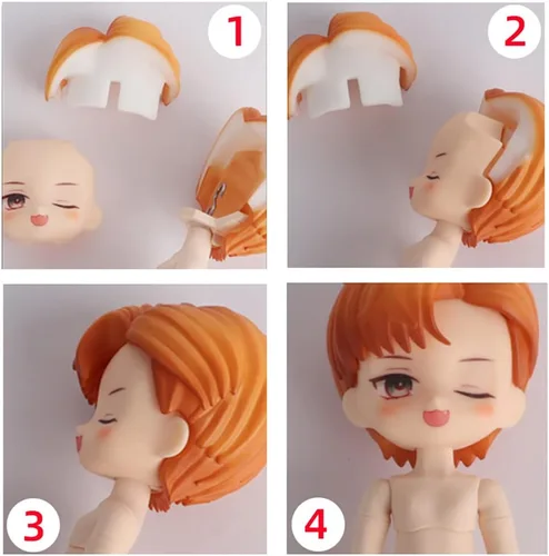 Miniatura 6 de Nuevo cuerpo de muñeca 1/12BJD para cabeza GSC, muñeca OB11 reemplazo cuerpo, con accesorios de cuerpo de animales, tres usos, figuras de acción