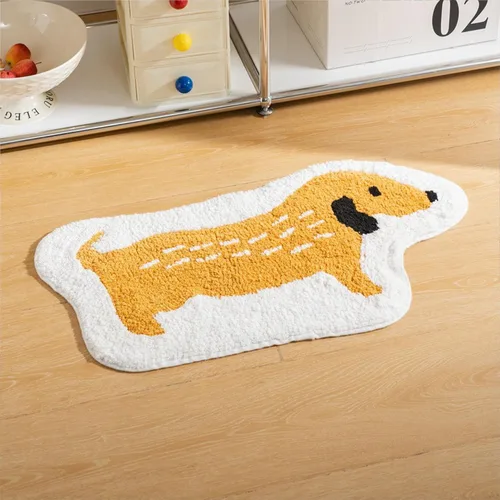 Miniatura 8 de Alfombras de baño, bonita alfombra de baño con forma de animal, no sorbe, absorbente, divertida decoración, alfombra de baño para baño, bañera
