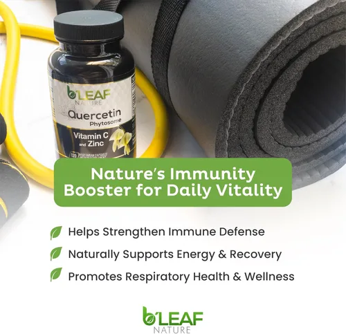 Miniatura 7 de B'LEAF NATURE Fitosoma de quercetina, 120 cápsulas – 1000 mg de quercetina de alta absorción con vitamina C y zinc – Suplemento de quercetina