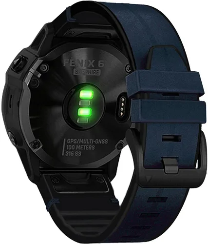 Miniatura 10 de Abanen Correas de Reloj de Cuero para Garmin Fenix 8 / epix Pro/Tactix 8 (47mm), QuickFit 22mm de Cuero Genuino Suave con Correa de Muñeca