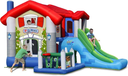 Casa de rebote inflable Action Air, casa hinchable con soplador, casa de salto para niños con techo solar plegable, Amor para niños (sin bolas)