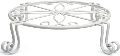 Miniatura 10 de Yimobra - Base de metal para macetas de alta resistencia para interiores y exteriores. Soporte circular de hierro inoxidable para jardín. Color Negro