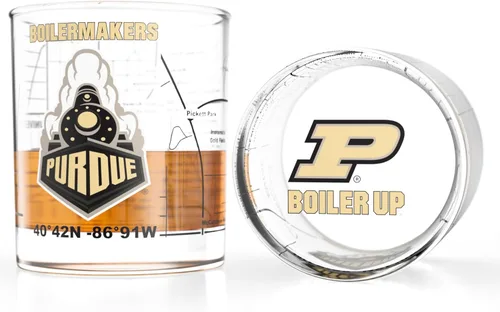 Miniatura 34 de Greenline Goods – Vasos de Whiskey de la Universidad Estatal de Michigan Spartans (Set de 2), 10 oz – Logo de Color Completo + Mapa del Campus
