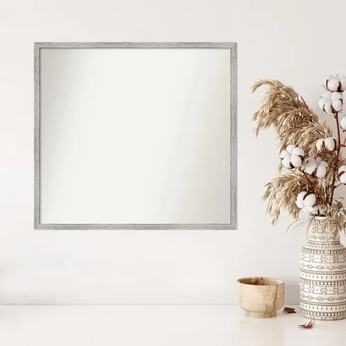 Miniatura 1041 de Amanti Art Espejo de baño blanco para sobre el fregadero, 32 x 45 pulgadas, espejo de tocador rectangular blanco esbelto, marco de madera moderno