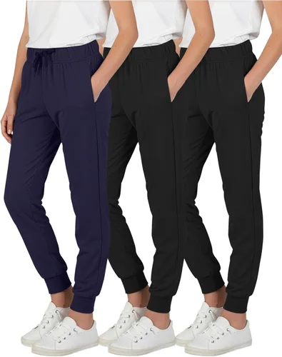 Miniatura 38 de Real Essentials Paquete de 3: pantalones deportivos casuales para niñas (de 7 a 16 años)
