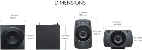 Miniatura 14 de Sistema de altavoces de sonido envolvente Logitech Z906 5.1 - Certificado THX, Dolby Digital y DTS Digital - Negro