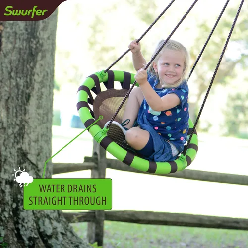 Miniatura 5 de Swurfer Saucer Tree Swing for Kids - Swing Sets for Backyard, Kids Outdoor Play Equipment, 500lbs Weight Capacity, Durable, Heavy Duty Metal Frame