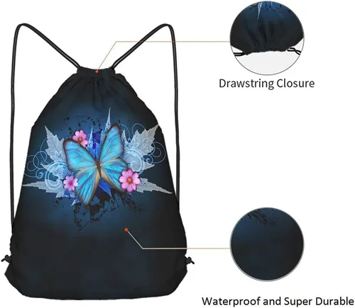 Miniatura 5 de Beabes Bolsas con cordón abstracto Mochila Bolsa de gimnasio Bolsa de cordón, Multi-a221, Mochilas de viaje