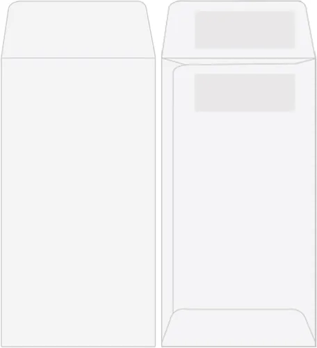 Sobres para monedas, en blanco, extremo abierto, 3-1/2 pulgadas x 6-1/2 pulgadas, 500/bx, sello de látex, bancario, presupuestos, sobres de cajero,
