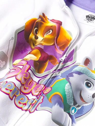 Miniatura 2 de Paw Patrol Sudadera con capucha gráfica con cremallera para niñas