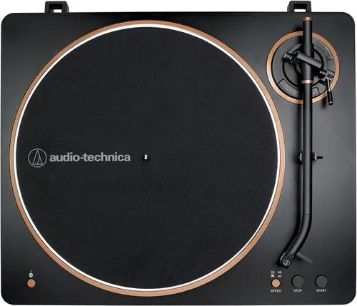 Miniatura 3 de Audio-Technica AT-LP70XBT Tocadiscos Inalámbrico (Negro/Bronce)