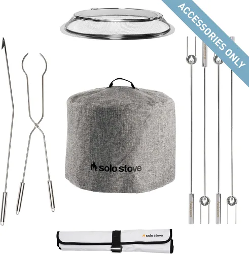 Miniatura 2 de Solo Stove Paquete de accesorios de hoguera - Escudo, refugio, palos de asado, herramientas para hoguera
