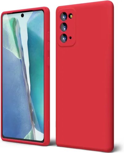 Miniatura 24 de oakxco Funda para teléfono Samsung Galaxy Note 20 Ultra de silicona líquida, bonita funda delgada y fina de goma suave TPU lisa y suave de gel