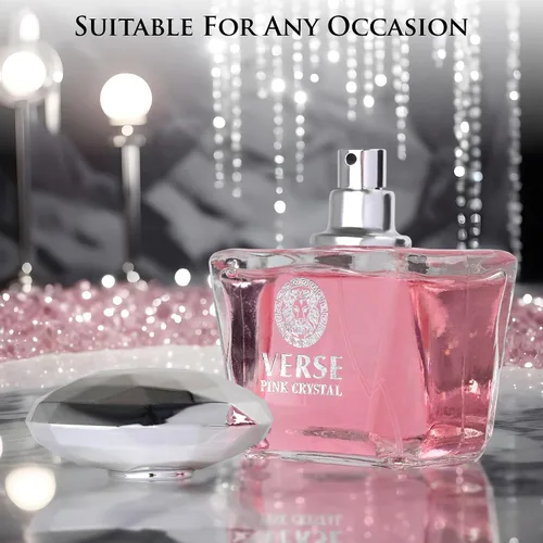 Miniatura 15 de Verse Pink Crystal Eau De Parfum para Mujer - Notas Superiores de Granada, Yuzu y Acorde Helado - Notas de Fondo de Peonía, Loto, Magnolia, Ámbar