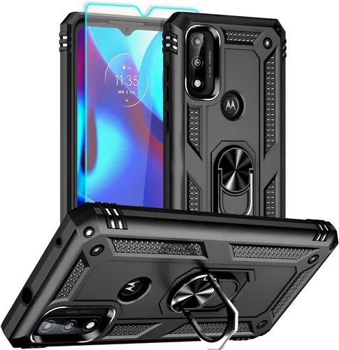 Miniatura 9 de Funda para Moto G Pure, Moto G Power 2022 con protector de pantalla HD, [grado militar de 16 pies probada en caídas], anillo protector a prueba