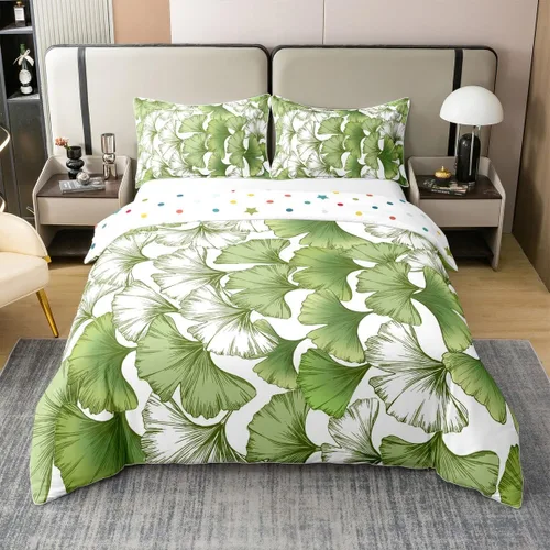 Miniatura 39 de 100% Algodón Natural Acuarela Juego de Ropa de Cama con Diseño Marino para Niños y Niñas, Juego de Cama con Estrella de Mar y Caracol Azul, Juego