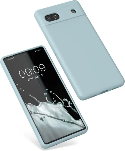 Miniatura 381 de kwmobile Funda Compatible con Google Pixel 6 Pro - Funda de teléfono de silicona TPU con acabado suave - Azul Arrecife