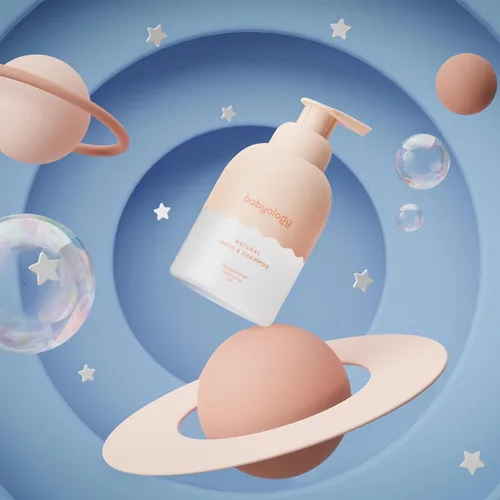 Miniatura 6 de Babyology All Natural Baby Wash and Shampoo - Ingredientes 100% comestibles - con agua de rosas orgánica (sin perfume) - 13,52 onzas líquidas
