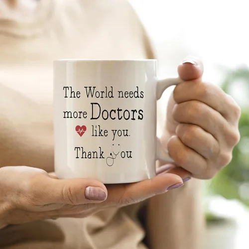 Miniatura 2 de QASHWEY Taza de Doctor, Tazas de Café de Regalos para Doctores, Regalos de Apreciación para Doctores, Regalo de Taza de Té para Doctores