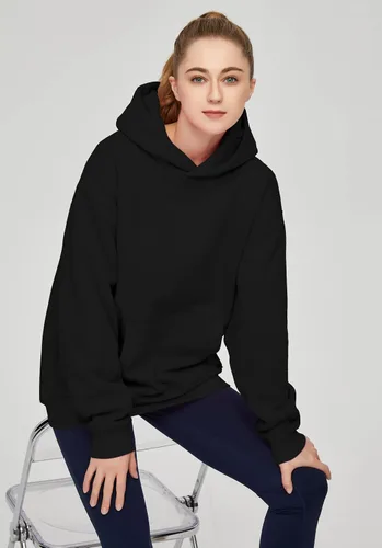Miniatura 6 de THE GYM PEOPLE Sudadera con capucha de gran tamaño para mujer, ajuste holgado, forro polar suave, con bolsillos