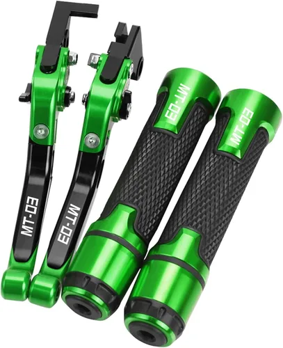 Miniatura 13 de Palancas de embrague de freno extensibles ajustables para motocicleta para Yamaha MT03 MT-03 2015 2016 2017 2018 2019 2020 (color : B)