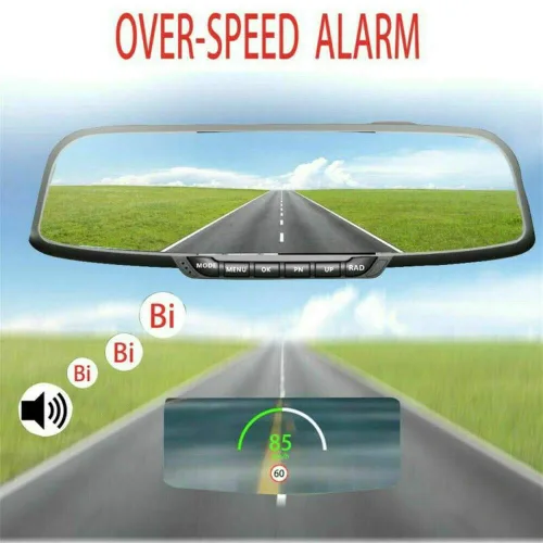 Miniatura 4 de MASO Coche Moto Bicicleta Universal Digital GPS Velocímetro OBD-II Overspeed Alarma Sistema MPH/KM/h