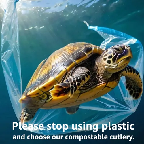 Miniatura 2 de MISISIPI [7.1 pulgadas, 100 piezas] Tenedores y cucharas 100% compostables, tenedores y cucharas biodegradables, resistentes, sin plástico, tenedor