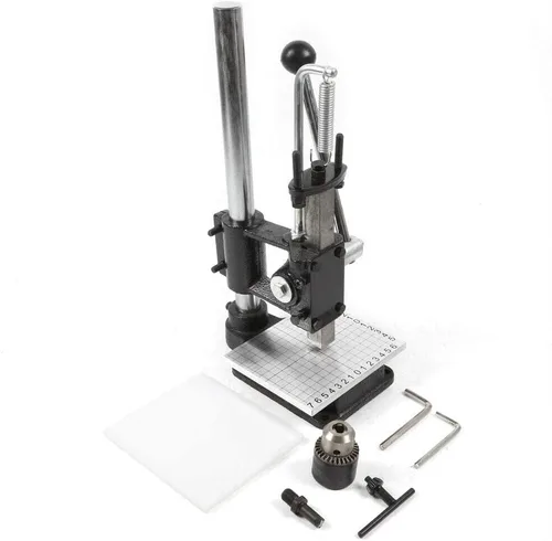 Miniatura 3 de Herramienta de perforación de agujero de cuero, 353 libras, perforadora de agujeros para bricolaje, prensa de impresión en relieve, estampado
