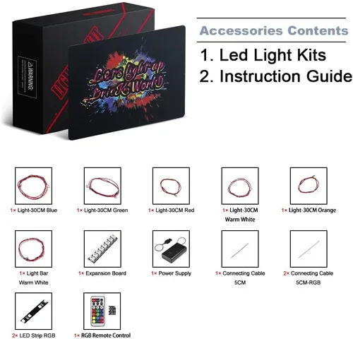 Miniatura 2 de BrickBling Luz eléctrica, base intercambiable multicolor, piedras brillantes, perfecta para exhibición, compatible con LEGO 76223