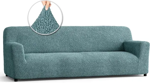 Miniatura 16 de Fundas elásticas de sofá prémium para sofá, funda para silla, lavable, apta para perros y mascotas, fundas elásticas de poliéster para sofá biplaza
