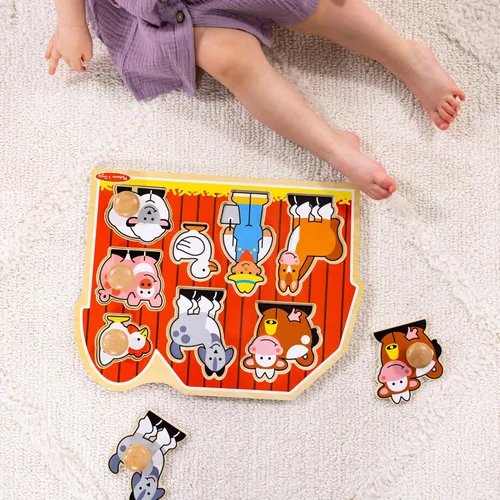 Miniatura 6 de Melissa & Doug - Rompecabezas jumbo de granja con pomos