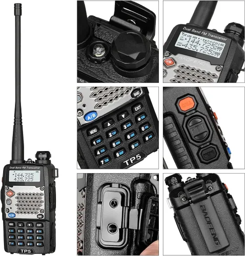 Miniatura 3 de BAOFENG Radioaficionado UV-5R versión mejorada de 8 W, UV5R de 2ª generación (versión de actualización UV5R) 1 paquete