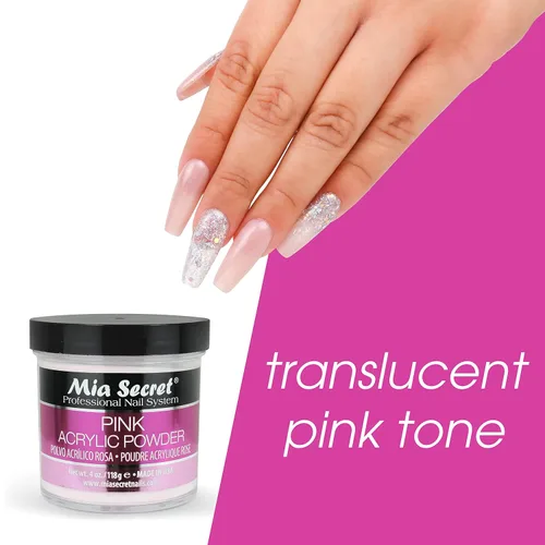 Miniatura 6 de Mia Secret Polvo acrílico rosa 4 oz.