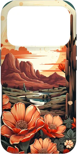 Miniatura 30 de Retro Flower Cactus, Aesthetic, Western Boho Wildflower Case for iPhone 17