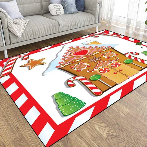 Miniatura 9 de EMMTEEY Alfombra de área de granja, alfombra de área de 2 x 3 pies para interiores y exteriores, para niños, niñas, alfombra de área que vuelan a